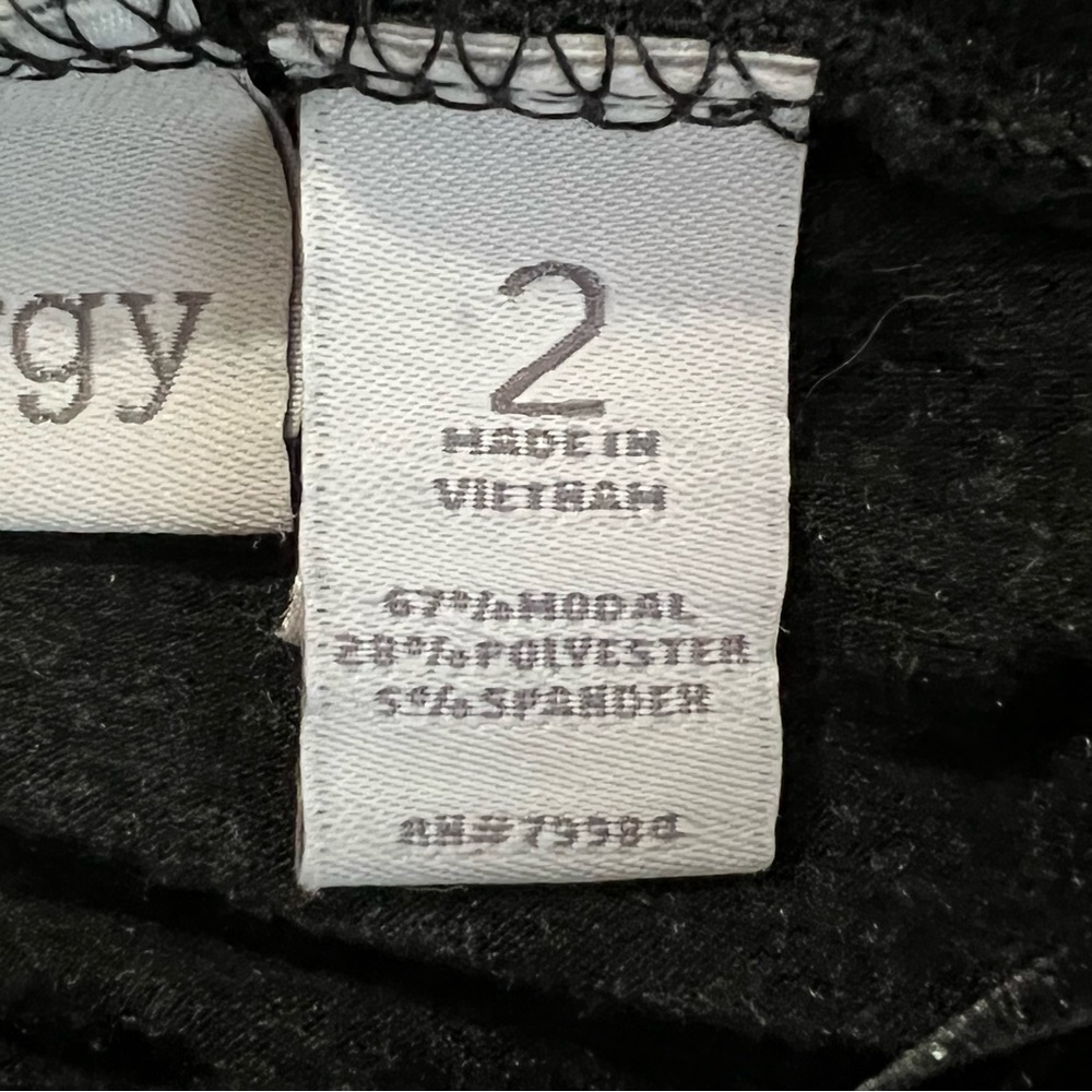 Chico’s Zenergy Charcoal Cowl Neck Tunic With Metallic Silver Trim 2=US1… - Picture 7 of 10